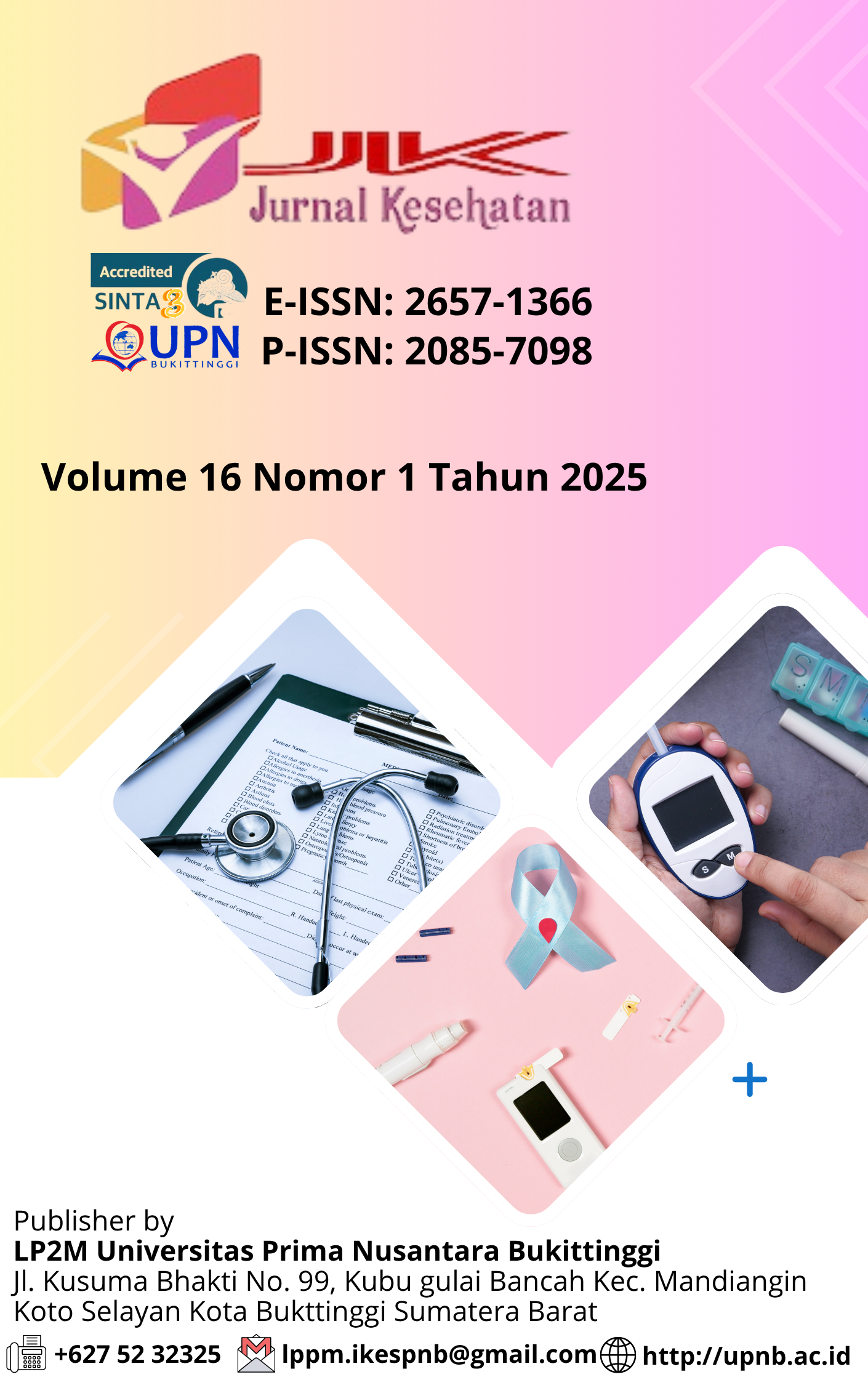 					View Vol. 16 No. 1 (2025): Jurnal Kesehatan Volume 16 Nomor 1 Tahun 2025 (on progress)
				