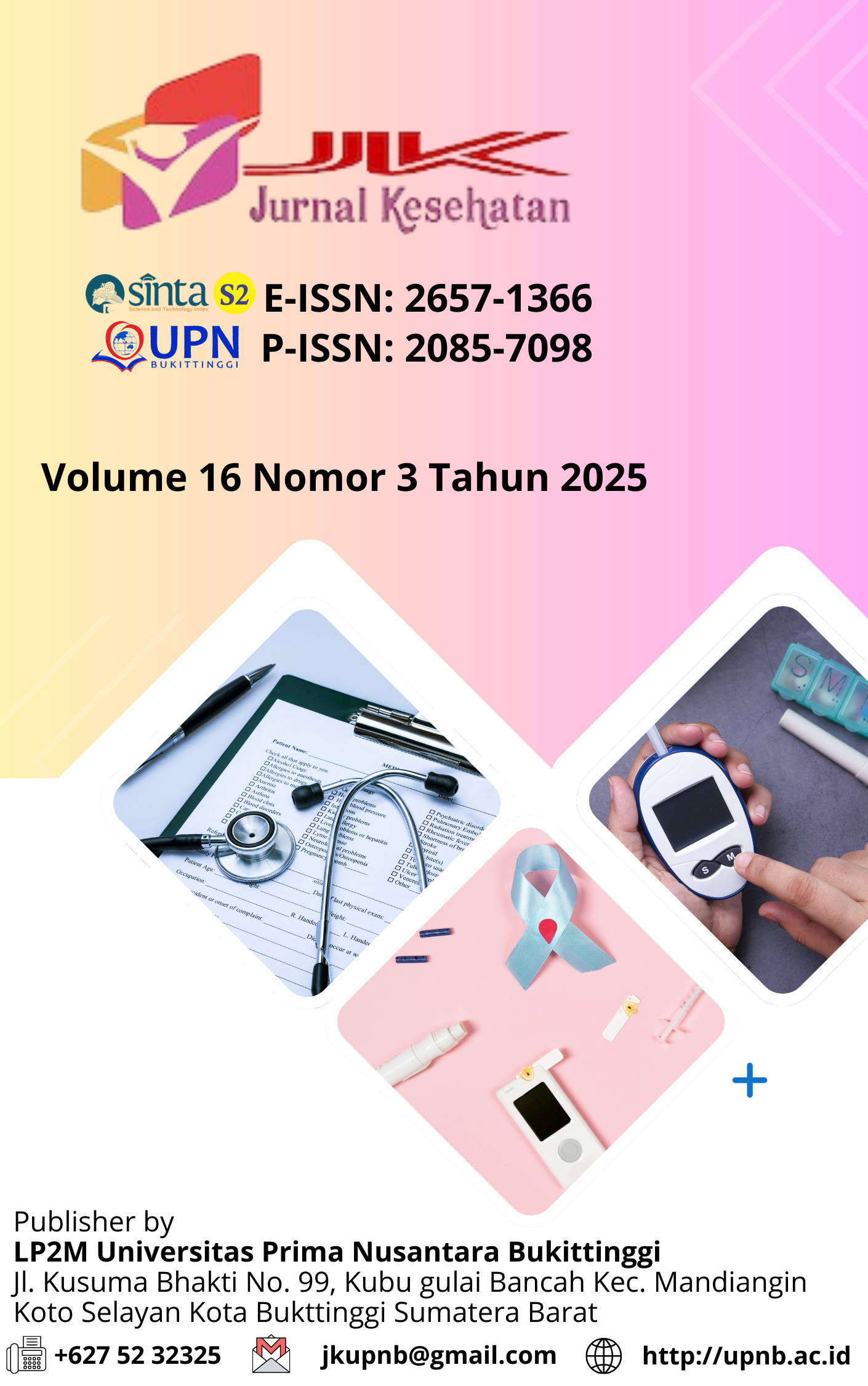 					View Vol. 16 No. 3 (2025): Jurnal Kesehatan Volume 16 Nomor 3 Tahun 2025 (on Progress)
				